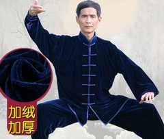 Women Men Martial Arts Uniform Yoga Tai Chi Sets Tang Kung Fu Suit Outfit Thick