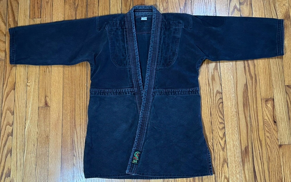 Grey Oriental Gateway Dragon 100% Cotton Martial Arts Jujutsu Karate Jacket Sz 3