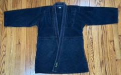 Grey Oriental Gateway Dragon 100% Cotton Martial Arts Jujutsu Karate Jacket Sz 3