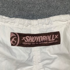Shoyoroll Gi Pants Adult A1F Fitted Slim White Cotton Drawstring Jiu Jitsu BJJ