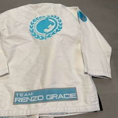 Fuji Renzo Gracie Jiu-Jitsu BJJ MMA Gi Kimono White/Blue Women WC2 Jacket Top