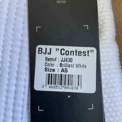 adidas Gi Bjj Size A5 Contest 100% Cotton