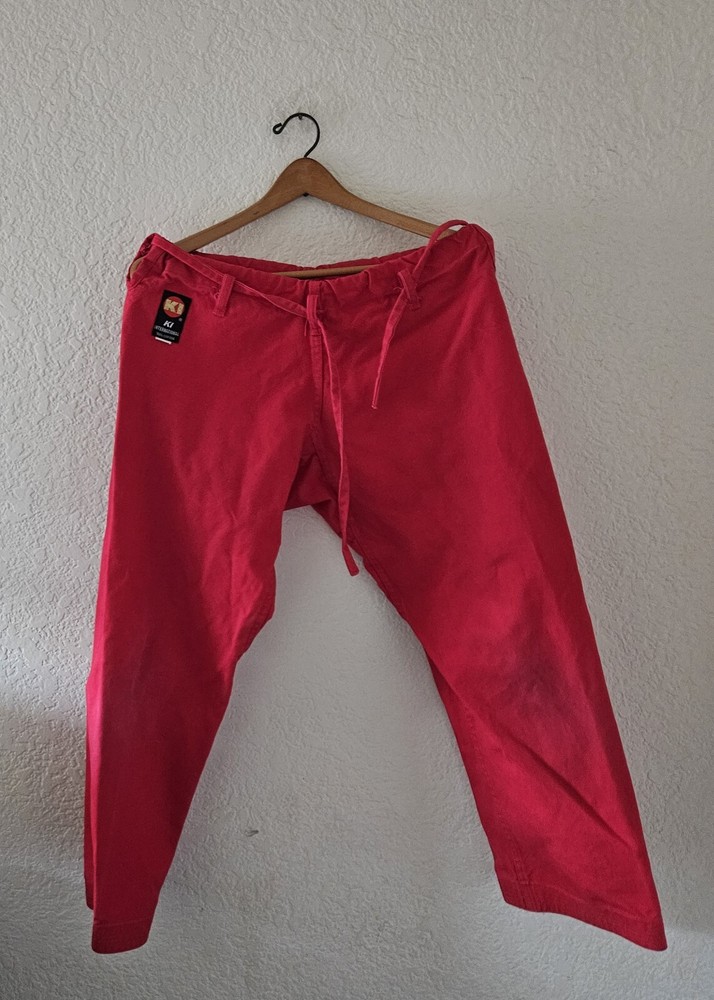KI Int’l red martial arts Gi Pants only Size 3