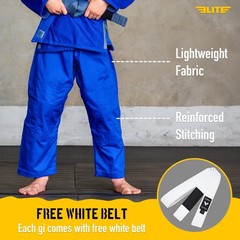 Elite Sports IBJJF Ultra Light BJJ Brazilian Jiu Jitsu Gi for Kids with Presh…