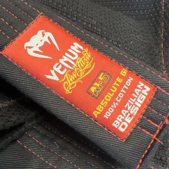 NEW Venum Brazilian Jiu-Jitsu BJJ Gi Absolute Black Size A1.5 Adult Kimono