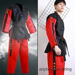 3 StarsTaekwondo Uniform Long Sleeve Kids Adult Clothes Taekwondo Martial Arts