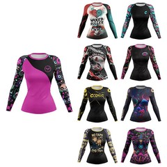 Womens Rashguard For BJJ MMA Jiu Jitsu No Gi Brazilian Jiu Jitsu Compression