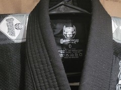 Gameness Gi Top Kids Youth Size 0 Black JiuJitsu Black