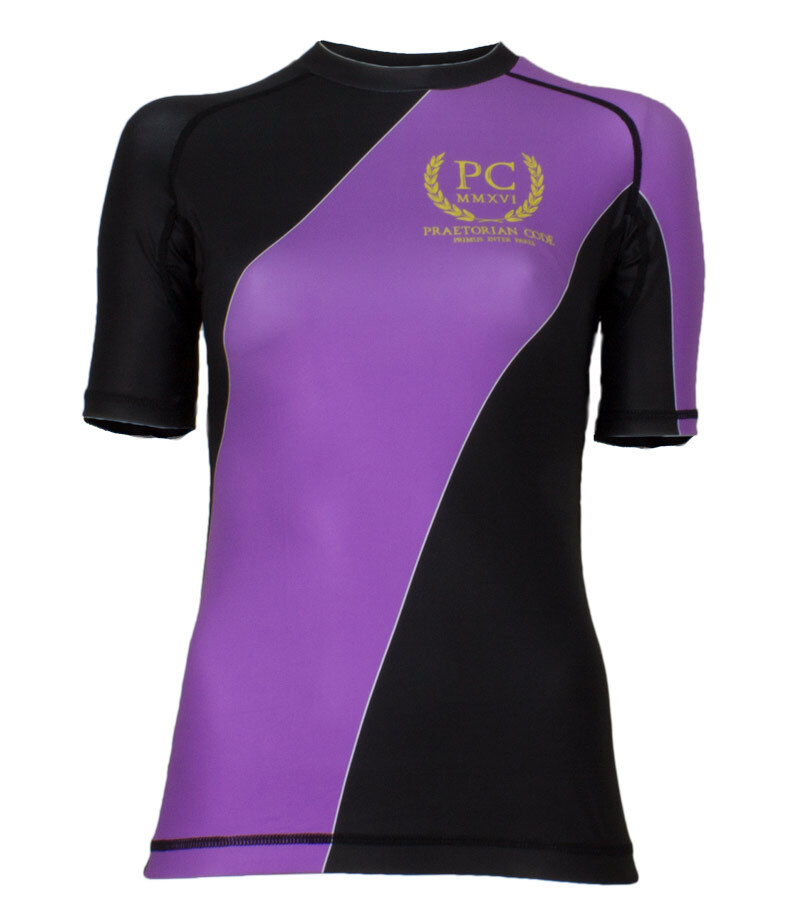 Ranked Rash Guard Short Sleeve Purple (Womens)