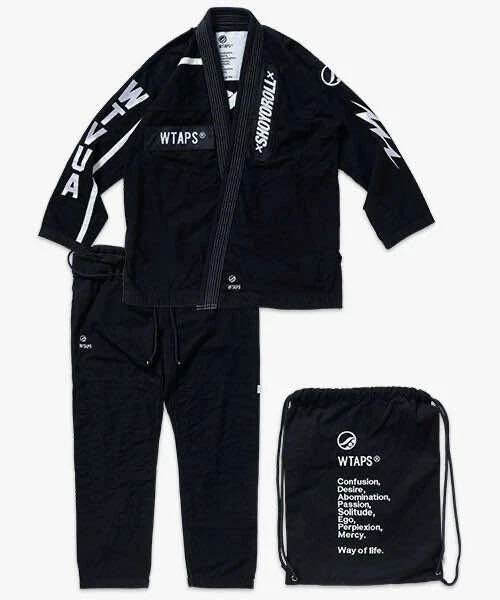 Shoyoroll Batch 113 WTAPS Athlete Edition Black BJJ Gi Premium Canvas Jiu Jitsu