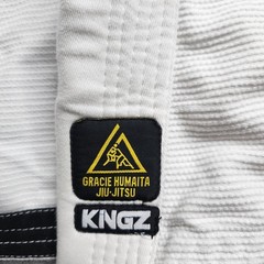 Gracie Humaita Jiu Jitsu Base 2.0 Kimono GI Jacket Size M2 White (Jacket Only)