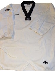 Adidas Taekwondo Korea GI Mens Sz 7 XL White USA Pullover Martial Arts