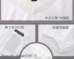Chinese Kung Fu Tai Chi Suit Cotton Shirt+Pants Wushu Uniform Martial art Sets