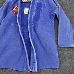 Gracie Jiu-Jitsu Storm Equipe GB BJJ Gi Jacket A2 Blue Kimono Top Adult Med