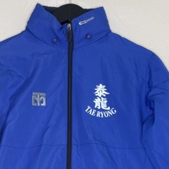 MOOTO Blue Full Zip Tae Kwon Do Wind Breaker Jacket Youth Size 150(1) Tae Ryong