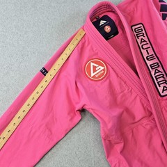 Adidas Jiu-Jitsu Gi Jacket Womens XL Pink Gracie Barra F4 X-Large Patch No Belt