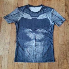 Batman Dark Knight MMA BJJ Jiu Jitsu Short Sleeve Rashguard M compression shirt