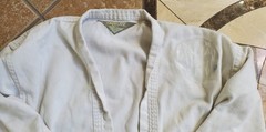Size 00 Kids White Martial Arts Gi 3 pieces top bottom belt