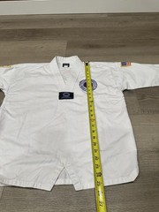 US West Coast Taekwondo Uniform Dobok Set White Size 160 Youth Good Condition