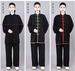 Women Men’s Chinese Traditional Tai Chi Uniforms Cotton Kung Fu Clothing Suits