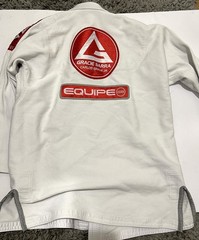 Gracie Barra White A2 Gi w/ Pants, kimono set. Competition. Atleta.