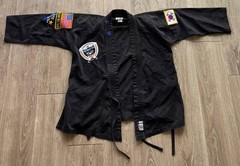 Bold Look Taekwondo Uniform Black Gi Set Kids Size 1 Jacket Pants