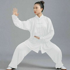 Taiji Suit Martial Milk Silk Uniform Arts Chinese Tai Chi Kung Fu Uniform Wushu