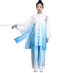 Women Men’s Milk Silk Chinese Tai Chi Suit martial arts Uniform Kung Fu Suit Set