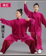 Women Men Martial Arts Uniform Yoga Tai Chi Sets Tang Kung Fu Suit Outfit Thicke