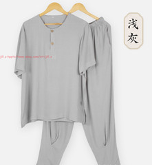 Summer Cotton Meditation Buddhist Underwear Monk Sleepwear Shaolin pajamas Sets