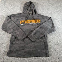Premier Martial Arts Men’s Black Camo MMA Sweater Hoodie Drawstring
