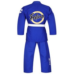 Felino Blue Adult Premium BJJ Gi Uniform Pearl Weave Brazilian Jiu Jitsu Kimono