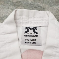 BMA Taekwondo Uniform Youth 000 White Master Kims V-Neck