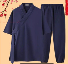 Summer Wudang Taoist costume Chinese Clothing Hanfu Wear Kung Fu Tai Chi Uniform