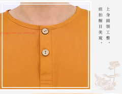 Cotton Meditation Buddhist Monk Sleepwear Summer Shaolin pajamas Set Underwear