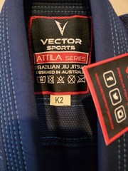 New Vector Sports Gear Attila Series Blue Brazilian Jiu Jitsu Gi Suit K2 Kids