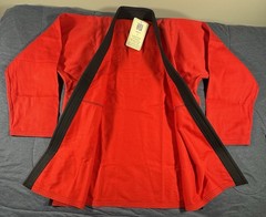 Battle Star Adult Gi Red/Black Jiu-Jitsu Competition Level Cotton Size A-4 Suit