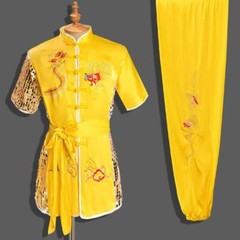 High quality dragon embroidered sequin Kung Fu Tai Chi uniform martial arts set