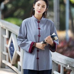 Yoga Clothes Women’s Spring and Autumn Tai Chi Clothes Cotton and Linen
