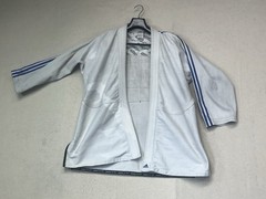 Clark Gracie Adidas Adult Men Size A3 White Stains Jiu Jitsu MMA Kimono Top Only