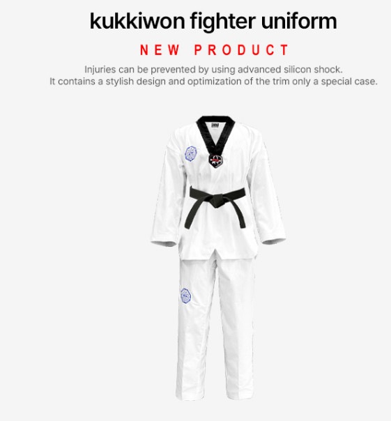 Kukkiwon New Fighter Taekwondo Dan Dobok Korea Official 100% Authentic By Korea