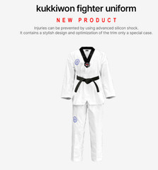 Kukkiwon New Fighter Taekwondo Dan Dobok Korea Official 100% Authentic By Korea