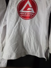 Gracie Barra Equipe Edition BJJ Jiu-Jitsu Gi White Uniform Set A0 Pants & Jacket
