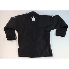 Kingz ONE Jiu Jitsu Gi Kimono Top Black BJJ Martial Arts Size M00 Kids Youth