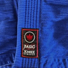 Basic Kingz 2.0 Jiu-Jitsu Uniform Youth M2 Blue Kimono MMA Grappling Martial Art