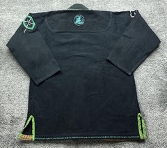 CTRL INDUSTRIES Gi Mens A1 Black Twill Jacket Pants Embroidered Set Jiu Jitsu