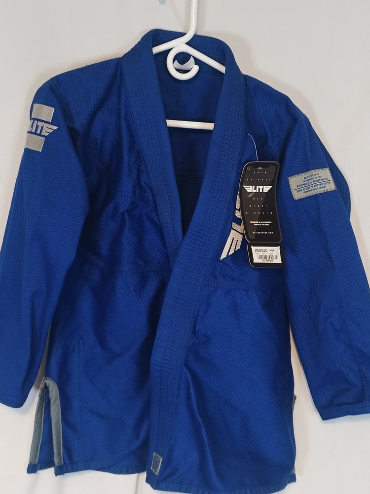 Elite Sports Technical Fight wear BJJ Gi Kimono Top. Blue C2