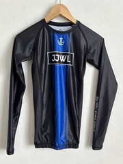 JJWL Jiu Jitsu Rash Guard Youth KXL Black Long Sleeve World League MMA BJJ