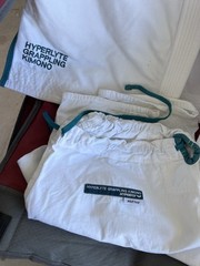 Hyperlyte BJJ Gi Standard Cut Comp, A4, White/teal– Excellent Condition