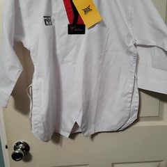 MOOTO MTX Basic Poom Uniform S2 TKD Taekwondo WT Dobok – 130 2xs (Top Only)